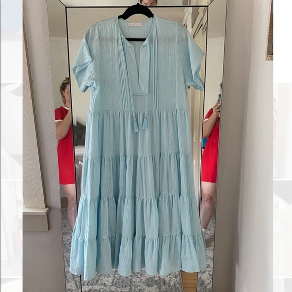 Karlie Dresses & Skirts - Karlie Baby Blue Midi Dress